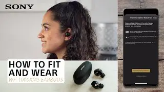 Sony | How to fit and wear – WF-1000XM5 Earbuds