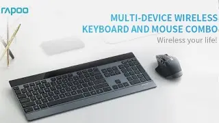 RAPOO 9900M Multi Device Wireless Keyboard and Laser Mouse Combo Review, Multi Device Bluetooth Wire