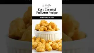 Caramel Puffcorn - Easy Sweet and Salty Snack Recipe #shorts #snacks #popcorn #easyrecipe