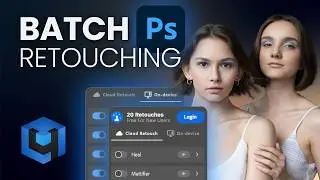 Batch retouching in Photoshop with AI