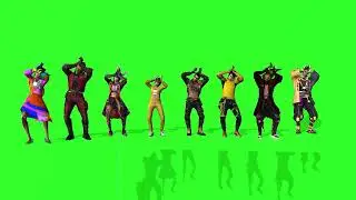 free fire character dance greenscreen animation video 
