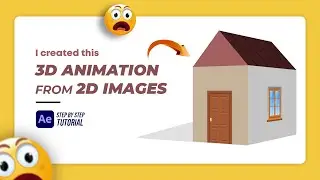 After Effects Tutorial-  How to convert 2D image into 3D | 2D to 3D in After Effects