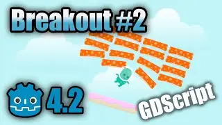 Breakout in Godot 4.2 (GDScript) #2: Paddle movement | tutorial | Code Along | how to