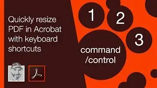 Quickly resize PDF in Acrobat with keyboard shortcuts