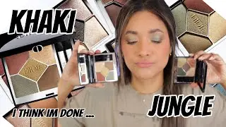 NEW REFORMULATED Dior 5 couture eyeshadow palette KHAKI vs JUNGLE