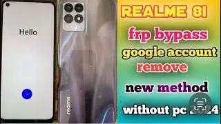 Realme 8i Frp bypass | android 12,13,14 Google account remove | Realme 8i Frp bypass 2024 without pc