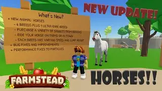 Roblox-FARMSTEAD-New Update! HORSES!!