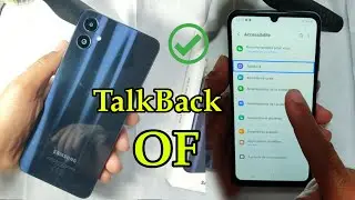 حل مشكل توقف شاشة اللمس دون الحاجة لتغييره.   Samsung A05 TalkBack