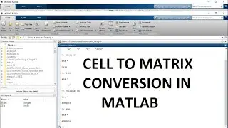 how to convert cell format into matrix format in matlab | cell to matrix format in matlab