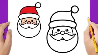 How To Draw Santa Claus Easy - Christmas Drawing