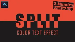 How to Create a Split Color Text Effect in Photoshop | By Sami Sheikh 