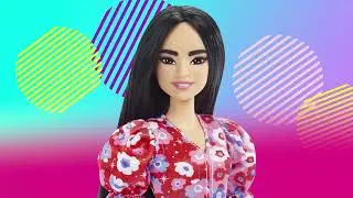 Кукла Barbie Fashionistas - Барби в цветочном платье Колорблок (Mattel HBV11)