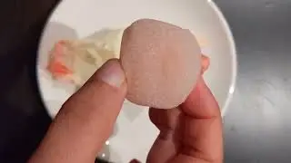 Peach mochi from Japan House, London