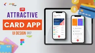 Credit Card Management App Interface | UI Design | Live🔴 07 | Figma | Just Design #ui #figma #live