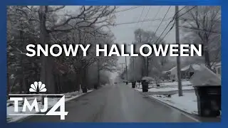 Preparing for winter driving on Halloween in Wisconsin