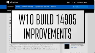 Windows 10 Build 14905 Fixes & Improvements!