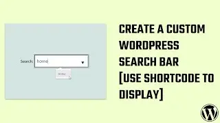 Create a custom WordPress search bar & filter using Datalist? Type & Search Shortcode #WordPress 63