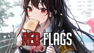 「Nightcore」 Red Flags - Mimi Webb ♡ (Lyrics)