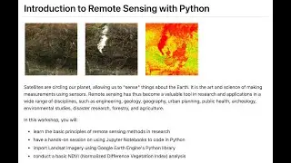 Introduction to Remote Sensing with Python