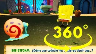 Bob Esponja en el centro de fondo de bikini - Gameplay 360