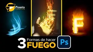 3 Formas de hacer FUEGO con Photoshop / Efecto Fuego