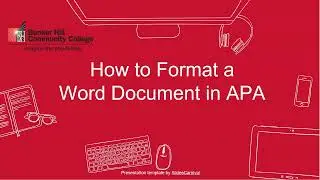 Format a Word Document in APA