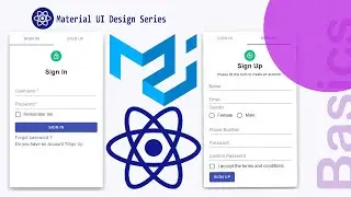 Design Beautiful Signin & Signup Form using Material UI || Material UI || React