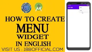 How To Create Menu In Android Studio