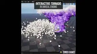 Interactive Tornado Effect in Unreal Engine (WIP) #shorts