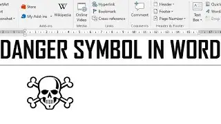 How to Get and Insert Warning Symbol in MS Word - Danger Symbol in MS Word ☠️ : Akshrika Tutorials