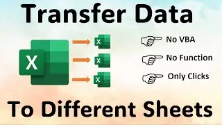 How to Automatically Transfer Data from one Sheet to Different Sheets in Excel (Hindi)