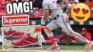 These RARE Custom Baseball Cleats Are INSANE! *SUPREME LIMITED EDITION*