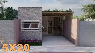 TOUR por Uma Casa em apenas MEIO TERRENO