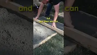 Concrete slab in 60 seconds #shorts #diy #concrete #diyconcreteslab