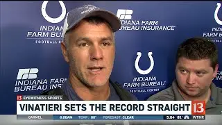 Vinatieri sets the record straight