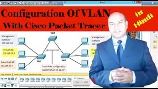 VLAN Configuration With Cisco Packet Tracer(हिंदी भाषा मे सीखे VLAN कैसे बनाते है  )