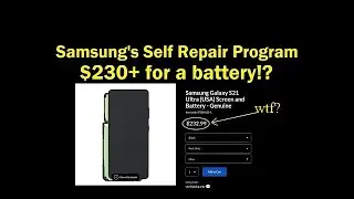 Samsung's Self Repair program is a JOKE