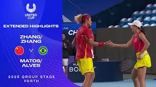 Zhang/Zhang v Matos/Alves Extended Highlights | United Cup 2025 Group E