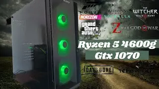 Ryzen 5 4600g & Gtx 1070 Game test & Benchmark