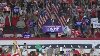 Former President Trump holds rally in Erie, PA