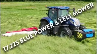 4Kᵁᴴᴰ Hay Harvest 2023: - New Holland T7.225 Blue Power & Lely Splendimo 320 M mower in Suffolk