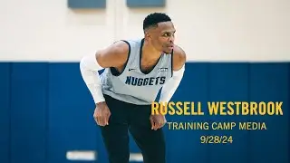 Russell Westbrook Post Practice Media 🎙 | Denver Nuggets Training Camp