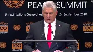 Cuban President Miguel Diaz-Canel denounces aberrant U.S. embargo