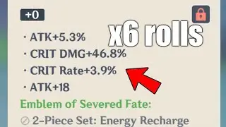 How to get 6 CRIT DMG% rolls in Artifact Substats - Genshin Impact