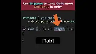 Unity Tip: Write code faster with snippets in Visual Studio