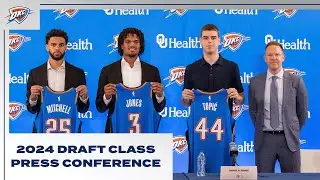 2024 Draft Class Full Press Conference + Interviews | Nikola Topić, Dillon Jones and Ajay Mitchell