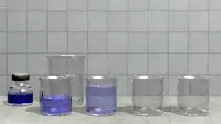 Послідовне розчинення крапельки фарби у воді