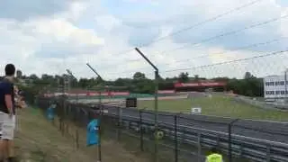 F1 Hungaroring 2014 Qulaifying view from area between Bronze1 and Bronze2 tribunes.