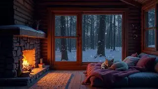 Rain sound for sleeping | Relaxing Sounds for Sleep | Crackling Fire | ASMR