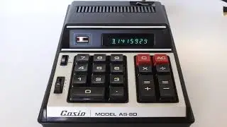 CASIO AS-8D vintage calculator